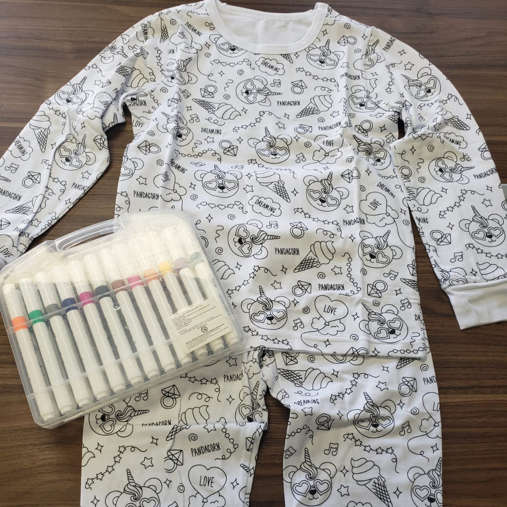 🎨 Pijamas Creativas (Marcadores Incluidos)